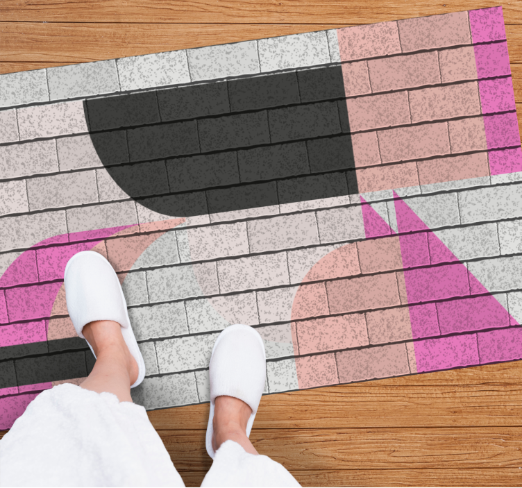 乙烯基地毯几何概念色彩分段 - TenStickers