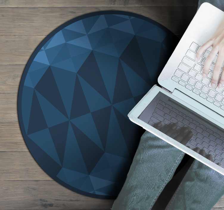 乙烯基地毯几何 几何圆形设计 - TenStickers