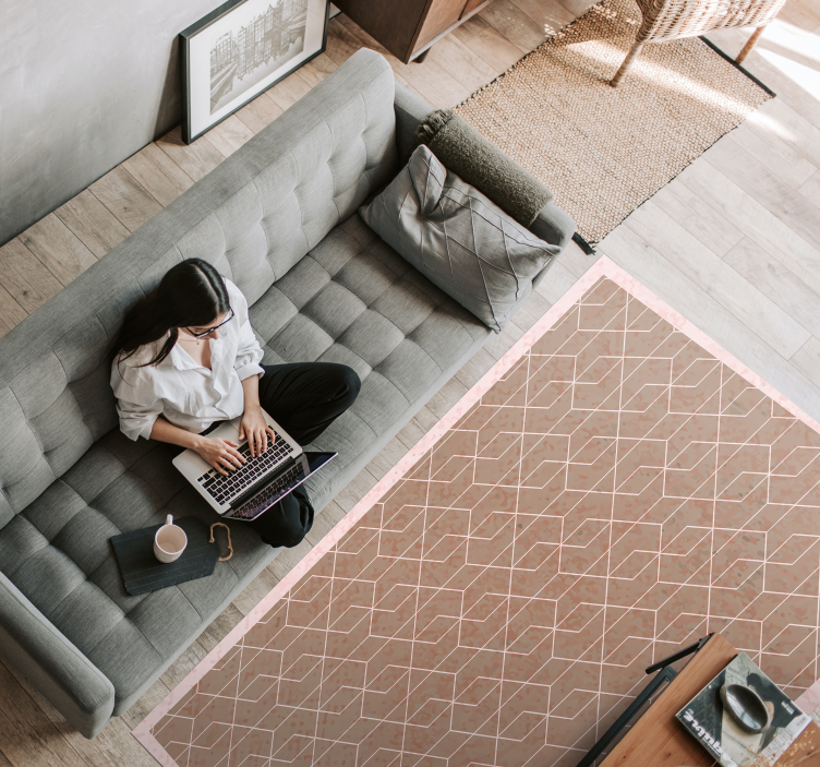 乙烯基地毯几何 几何简单性 - TenStickers