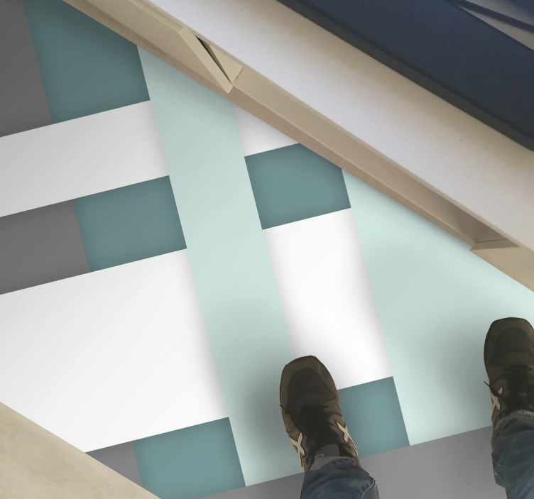 乙烯基地毯几何 几何编织图案 - TenStickers