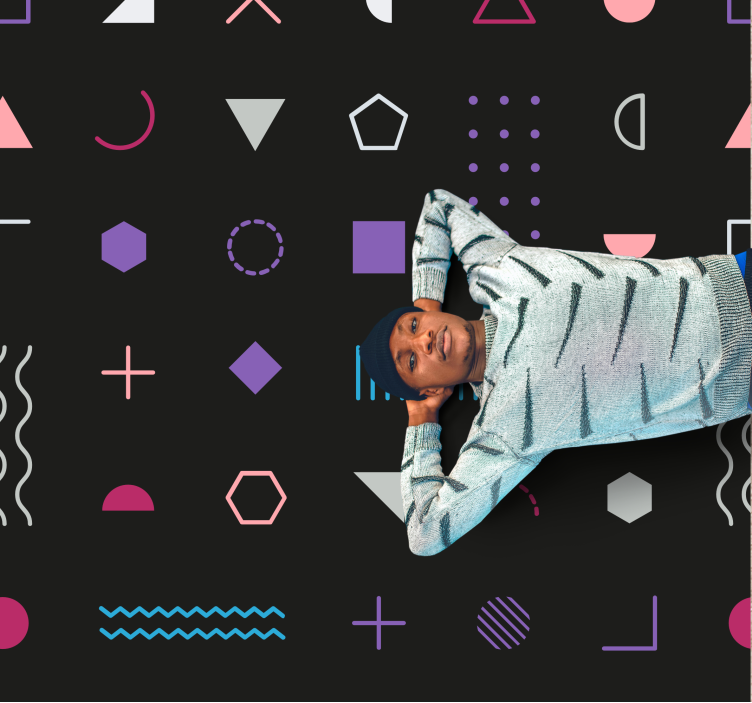 乙烯基地毯几何展现趣味形状 - TenStickers