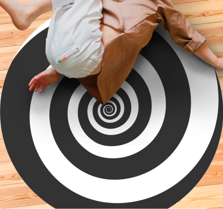 乙烯基地毯几何螺旋图案 - TenStickers