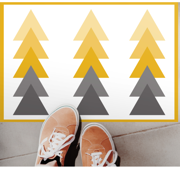 乙烯基地毯几何三角形色彩渐变 - TenStickers