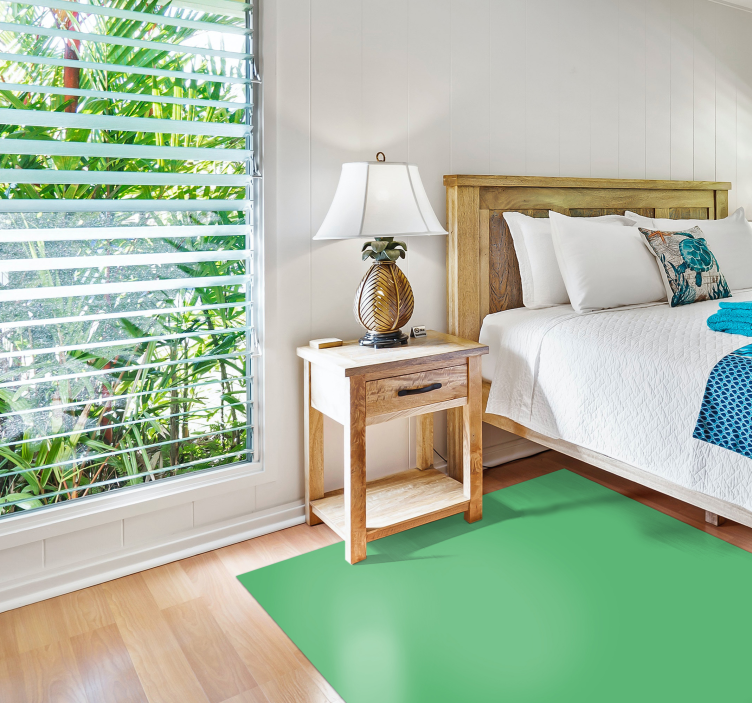 乙烯基地毯绿色单色设计 - TenStickers