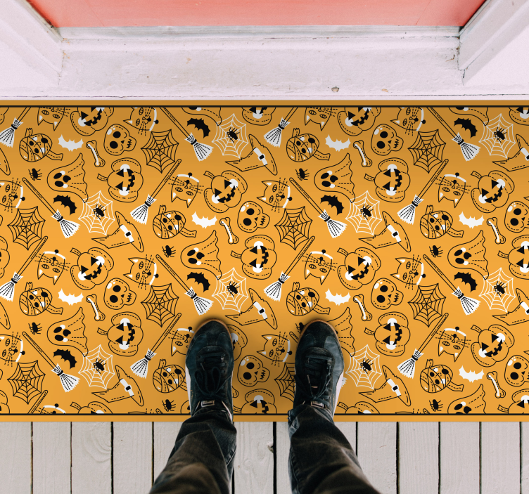 乙烯基地毯万圣节 恐怖的万圣节 - TenStickers