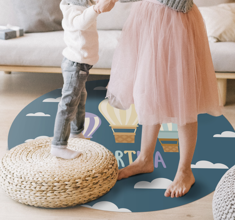 乙烯基地毯与名字气球相结合 - TenStickers