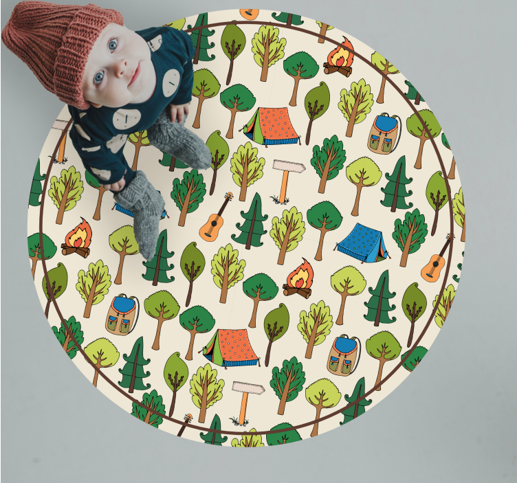 乙烯基地毯适合露营冒险场景 - TenStickers