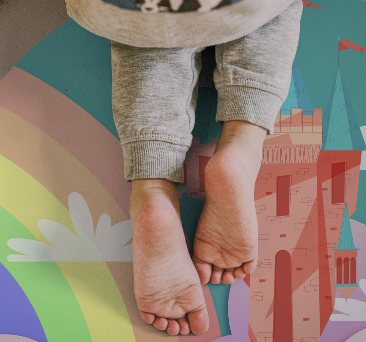 乙烯基地毯 儿童 城堡幻想 - TenStickers