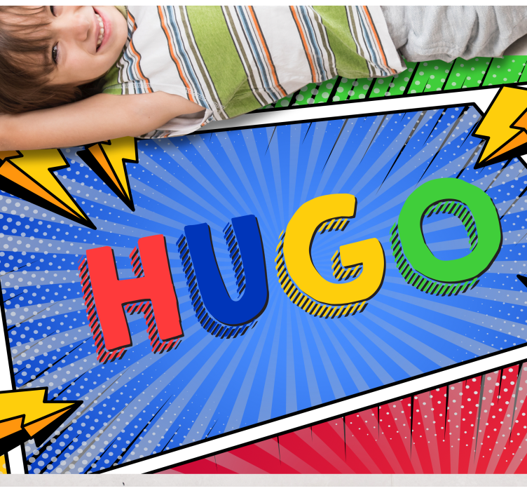 乙烯基地毯 彩色灯光装饰的地毯 - TenStickers