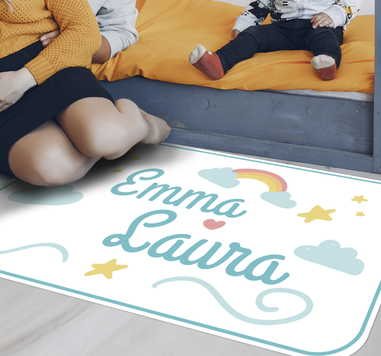 乙烯基地毯 双名彩虹设计 - TenStickers