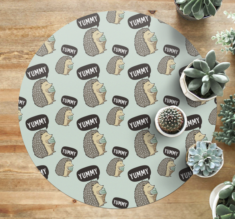 乙烯基地毯 儿童 刺猬的喜悦 - TenStickers