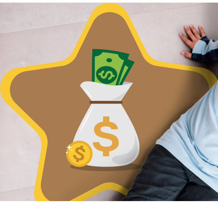 乙烯基地毯配钱袋logo设计 - TenStickers