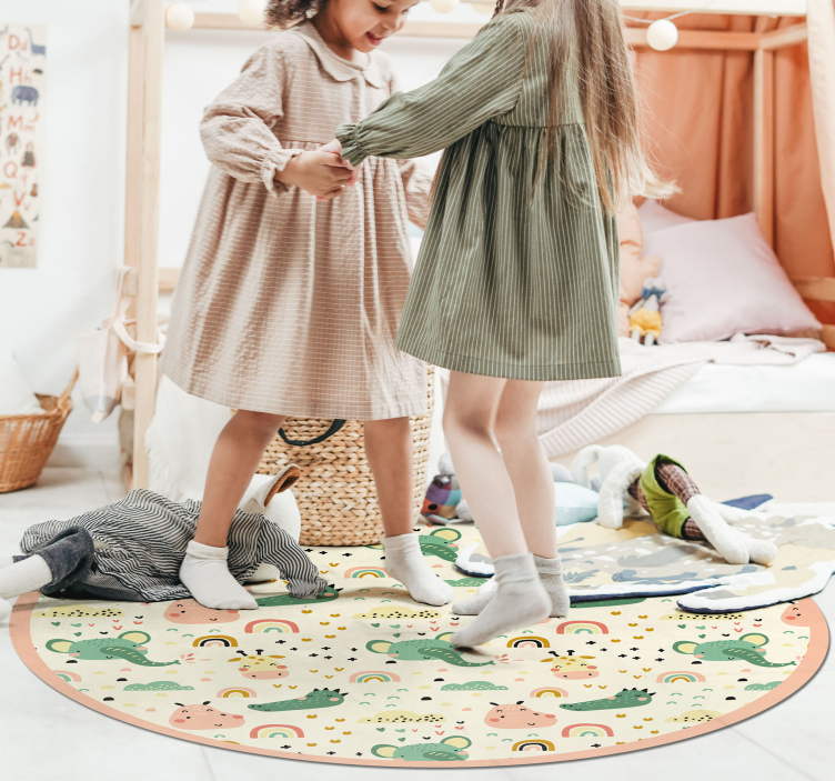 乙烯基地毯采用北欧动物图案设计 - TenStickers