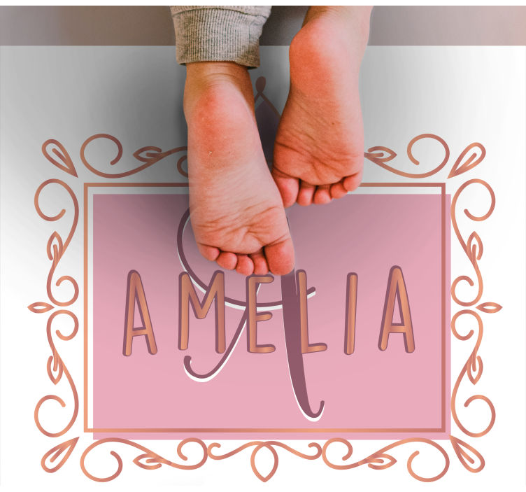 乙烯基地毯个性化公主皇冠 - TenStickers