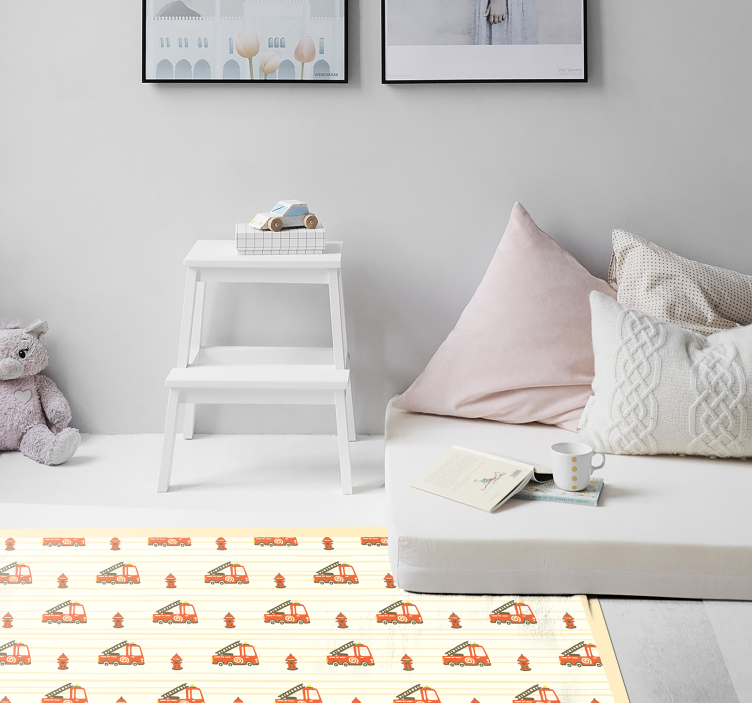 乙烯基地毯 有趣的交通主题 - TenStickers