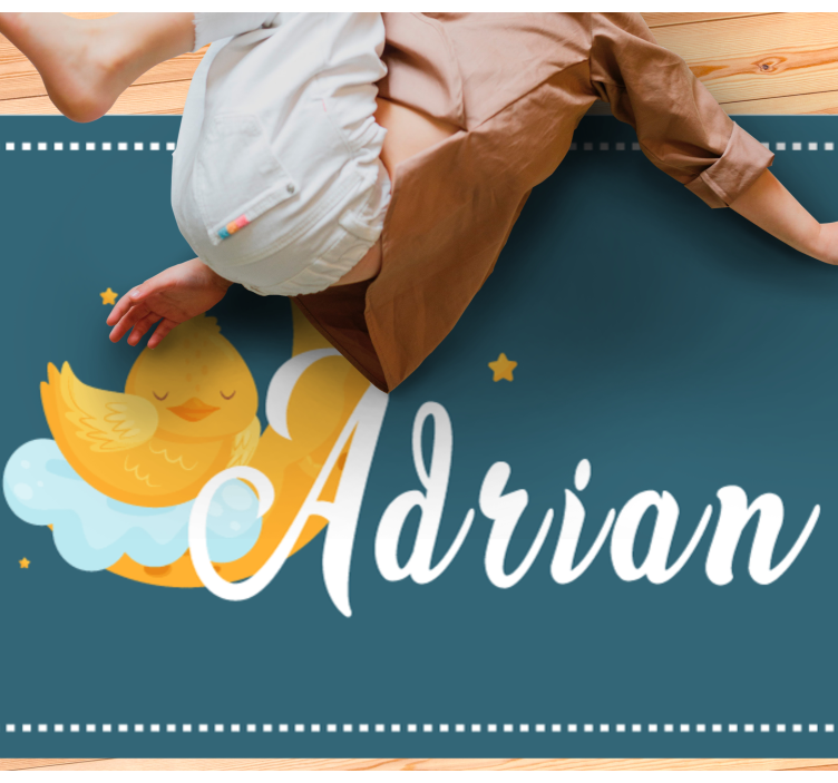 乙烯基地毯 睡觉的鸭子与名字 - TenStickers