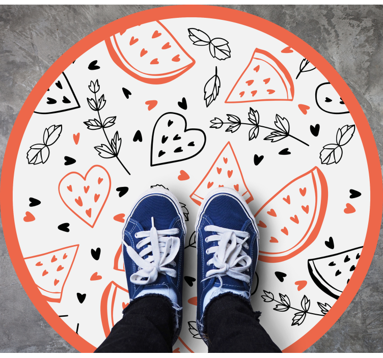 乙烯基地毯甜心图案 - TenStickers