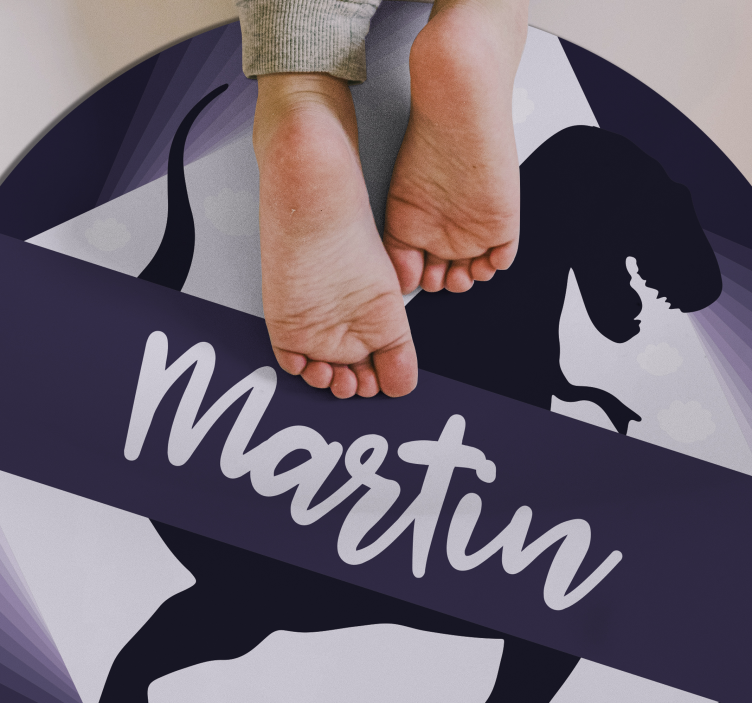 乙烯基地毯恐龙名字款 - TenStickers