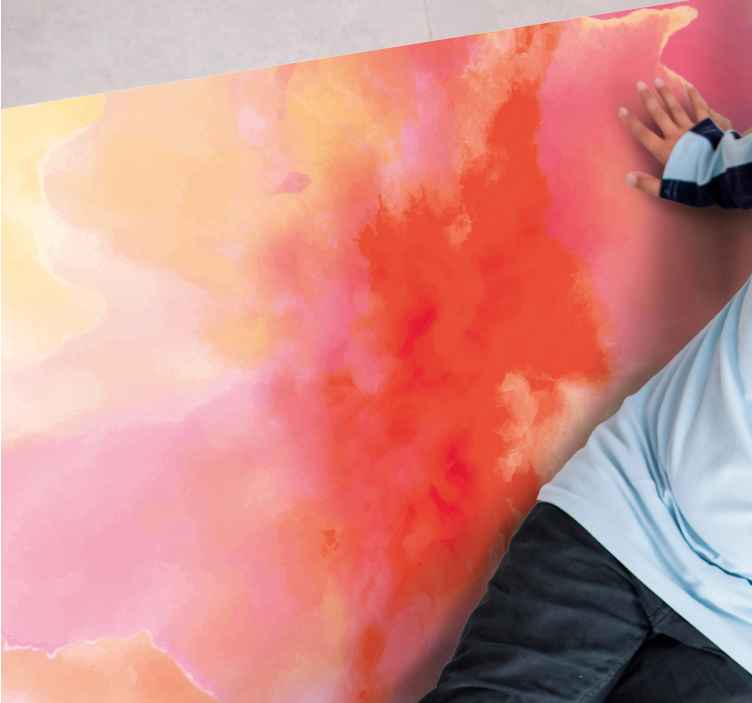 乙烯基地毯 鲜艳的抽象色调 - TenStickers