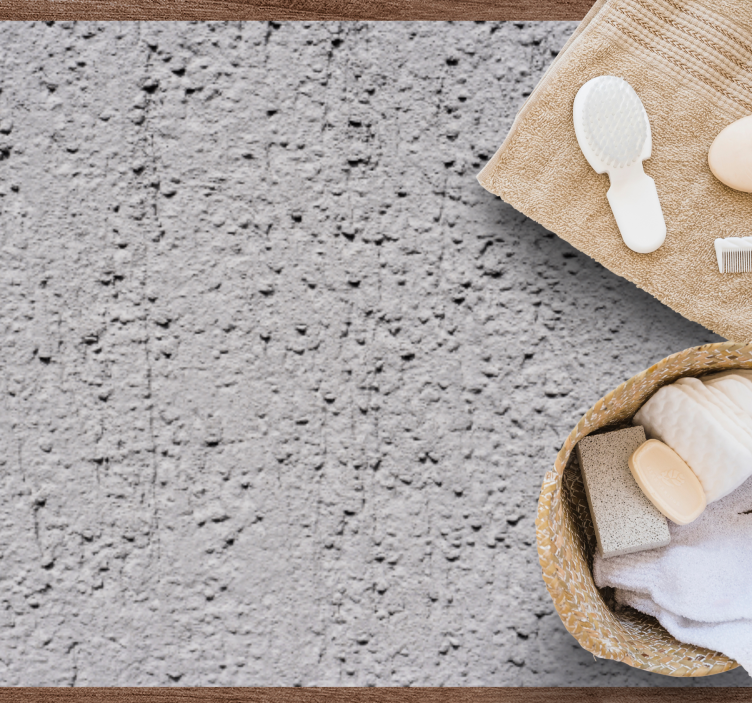 浅灰色水泥质感地毯 - TenStickers