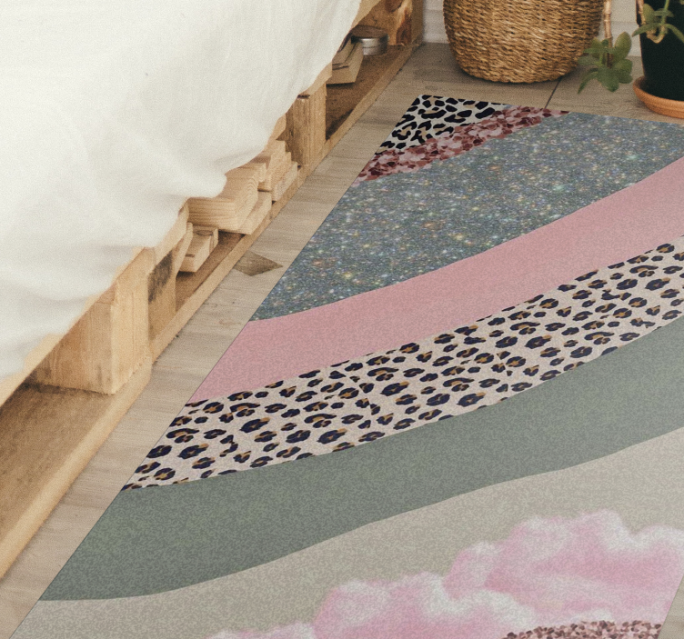 魔术条纹与印花条纹地毯 - TenStickers