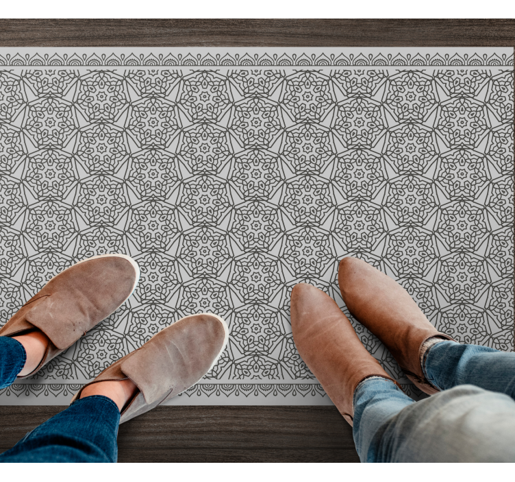 乙烯基地毯 曼陀罗对称 - TenStickers