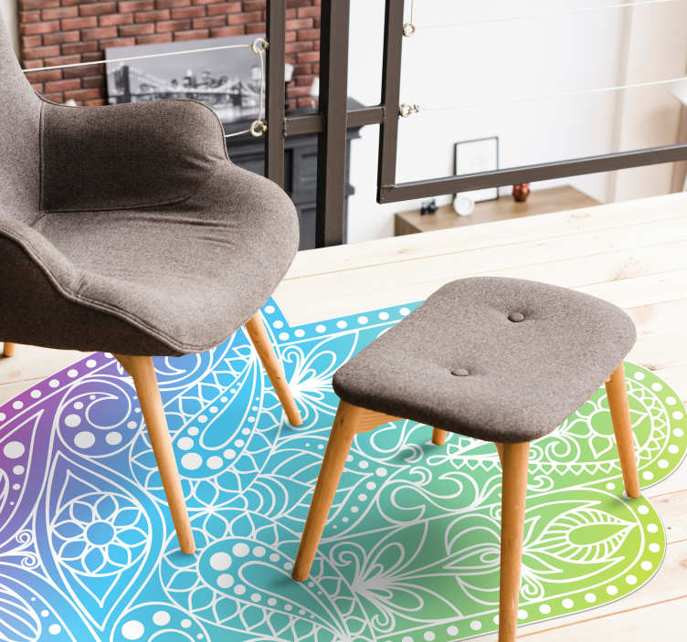 乙烯基地毯渐变法蒂玛之手 - TenStickers