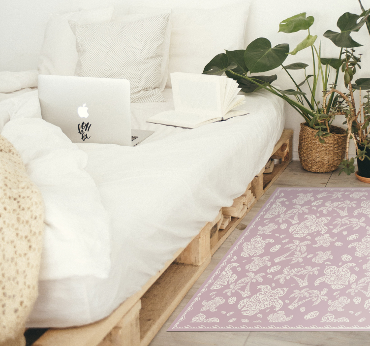 乙烯基地毯 佩斯利曼陀罗 - TenStickers