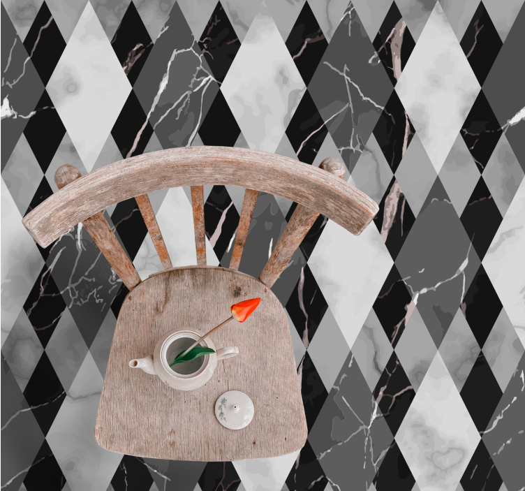 大理石乙烯基地毯钻石大理石图案 - TenStickers