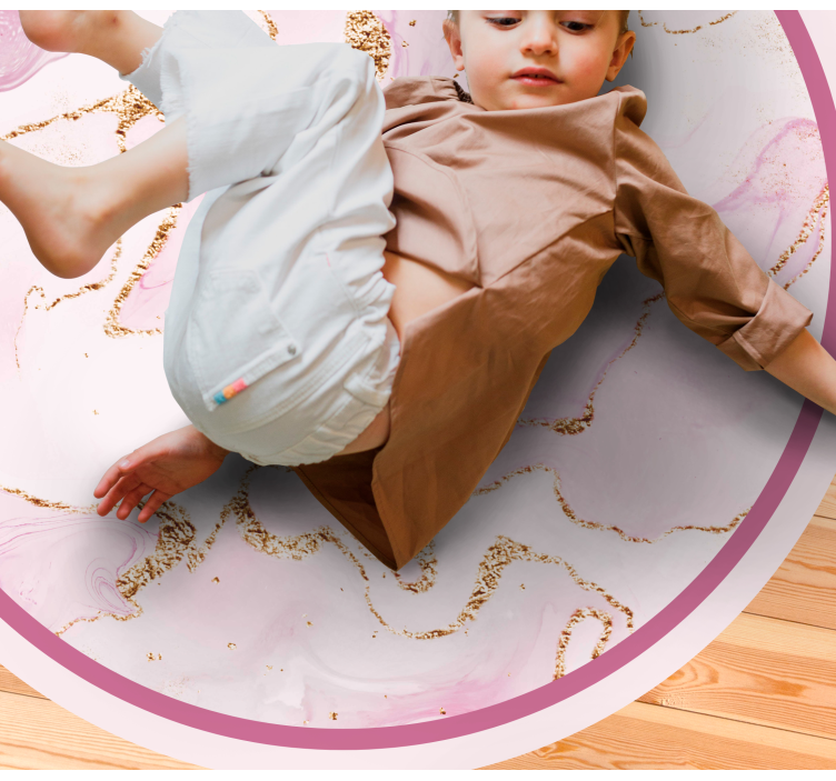 大理石乙烯基地毯优雅粉色漩涡 - TenStickers