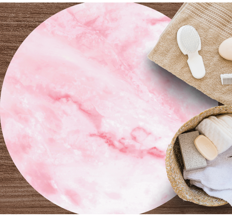 大理石乙烯基地毯粉色真实效果 - TenStickers