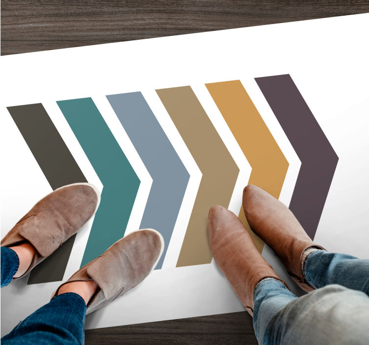 极简主义切角条纹设计 - TenStickers