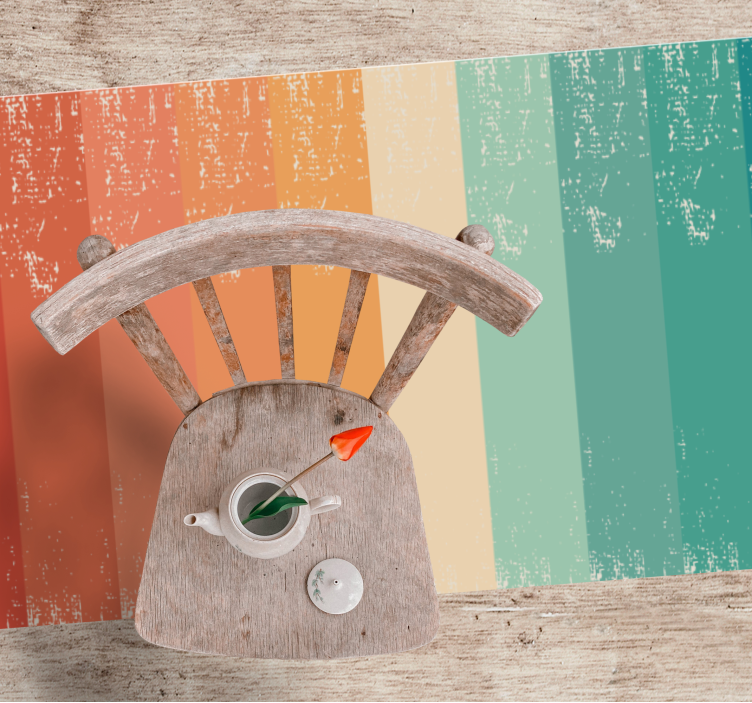 极简主义彩色条纹层次 - TenStickers