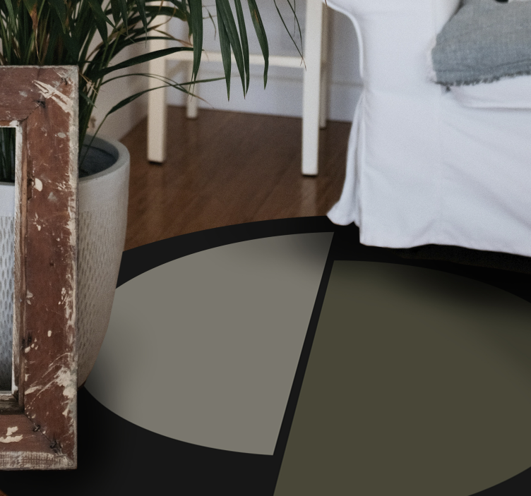 极简主义双色椭圆形设计 - TenStickers