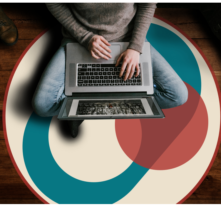 乙烯基地毯和谐圆圈 - TenStickers