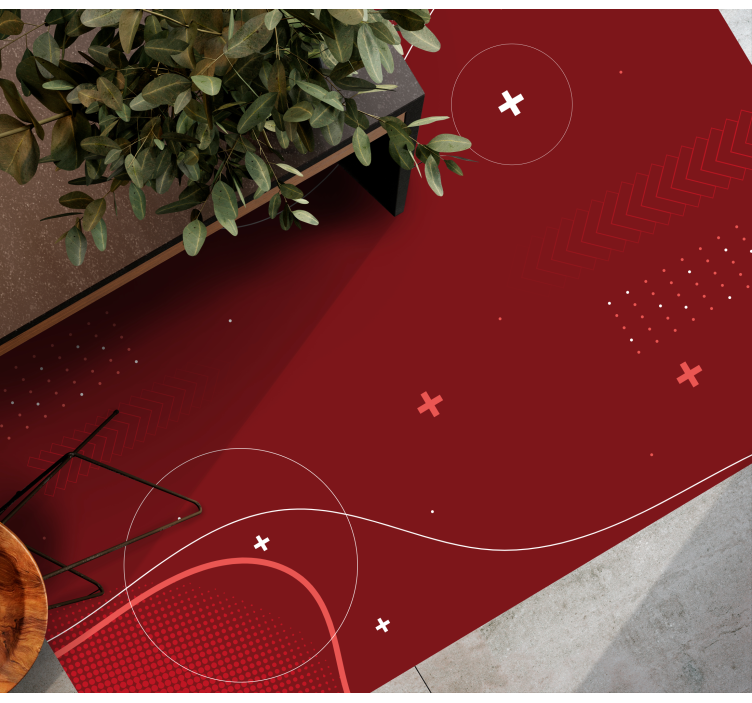 乙烯基地毯展现动感抽象图案 - TenStickers