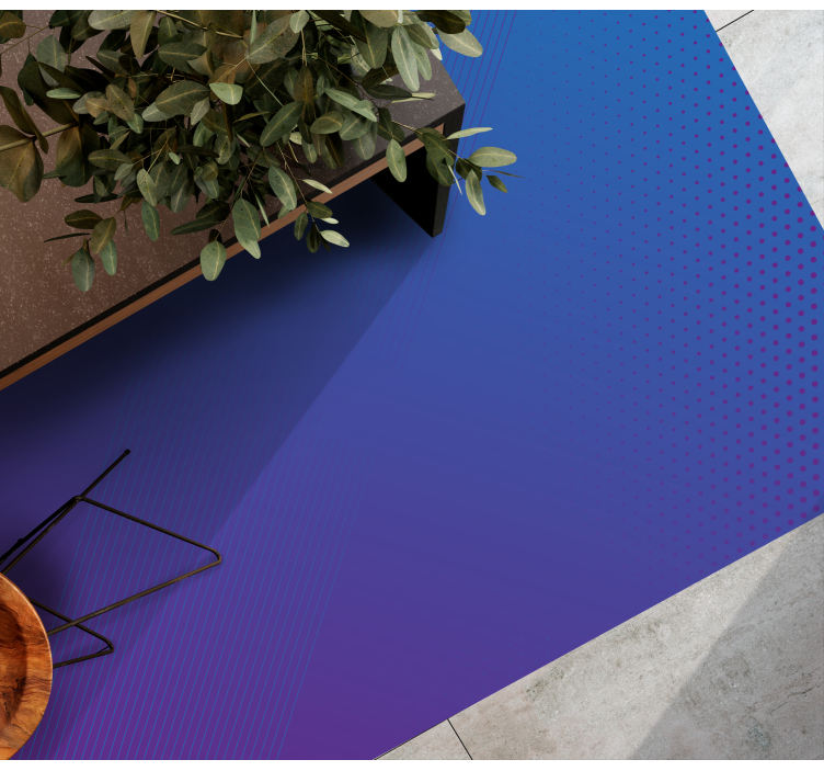 乙烯基地毯渐变蓝色图案 - TenStickers