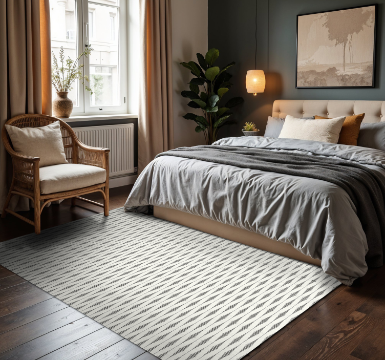 乙烯基地毯 rabaul ikat灰色和米色 - TenStickers