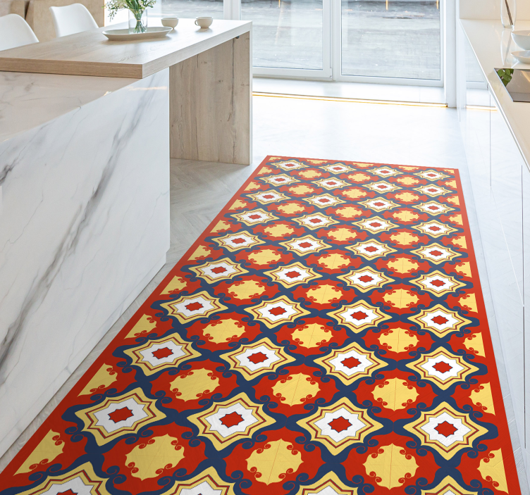 乙烯基地毯镶嵌 复杂的马赛克跑道 - TenStickers