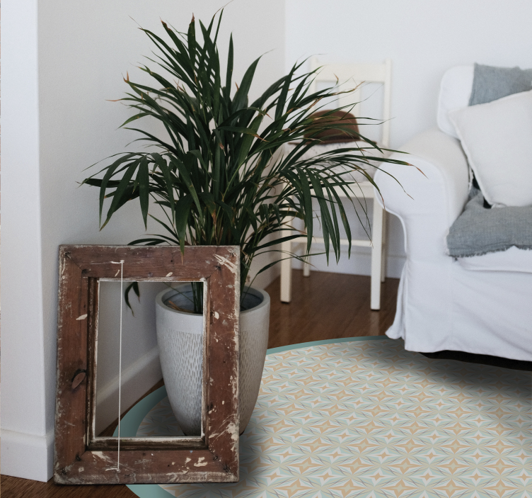 乙烯基地毯镶嵌 马赛克图案圆 - TenStickers