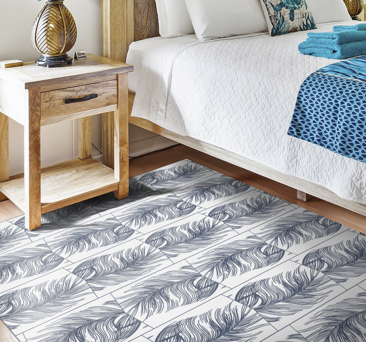 乙烯基地毯特性优雅叶子 - TenStickers