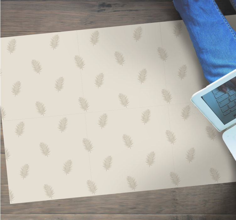 乙烯基地毯特性叶子图案装饰 - TenStickers
