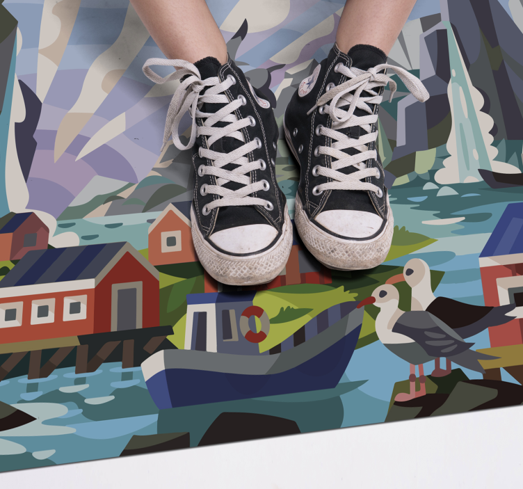 乙烯基地毯特性适合挪威海岸使用 - TenStickers