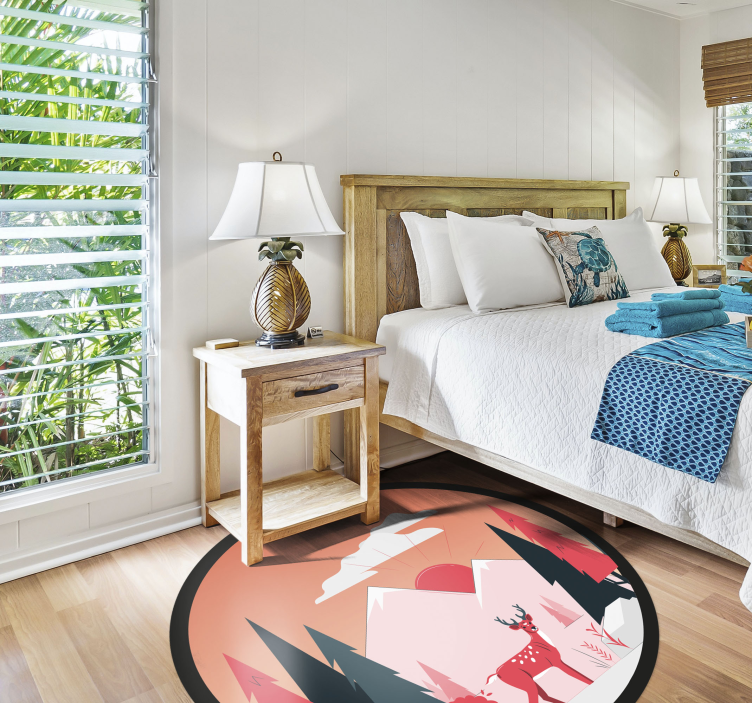 乙烯基地毯特性与宁静荒野景观 - TenStickers