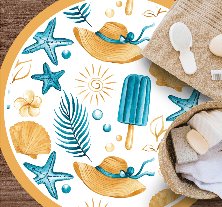 乙烯基地毯特性带来夏日度假氛围 - TenStickers