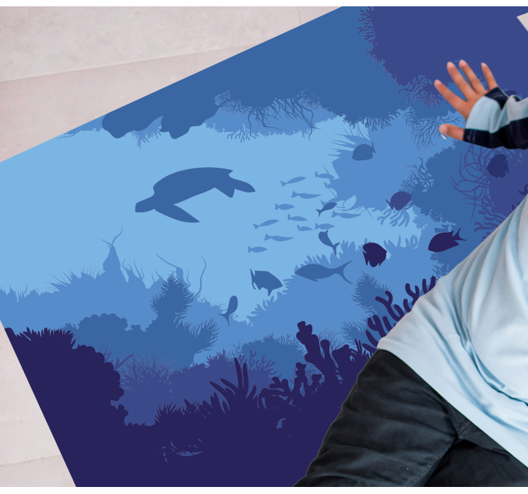 乙烯基地毯特性适合水下场景 - TenStickers