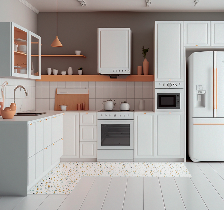 北欧风格水磨石质地地毯 - TenStickers