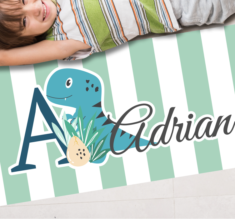 乙烯基地毯托儿所宝宝雷克斯姓名首字母设计 - TenStickers