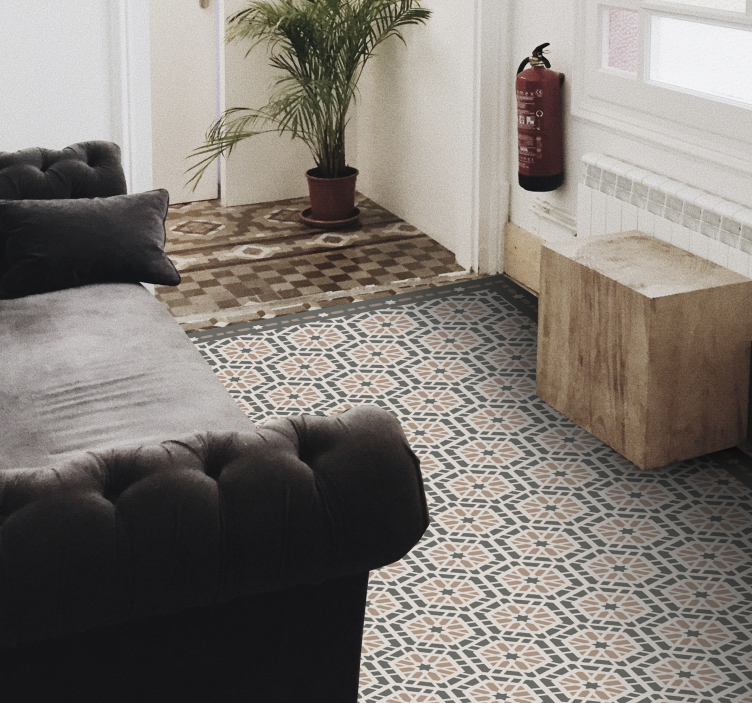 乙烯基地毯 葡萄牙哥特式模式 - TenStickers