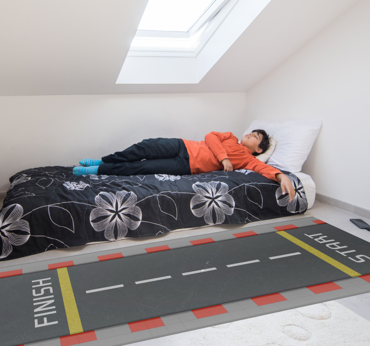 乙烯基地毯道路经典赛道 - TenStickers